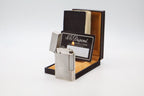 S.T. Dupont Ligne 2 Grand Modele large silver diamond tip lighter, full set with box and papers