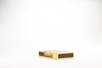 Prototype S.T. Dupont Ligne 2 Grand Modele lighter in gold plate with real wood inlay panels, marked MODELE on the base