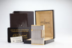 S.T. Dupont Ligne 2 Petit Modele small brushed palladium lighter, reference 15401, new old stock with box, guarantee card and papers