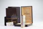 S.T. Dupont Ligne 2 Petit Modele small brushed palladium lighter, reference 15401, new old stock with box, guarantee card and papers