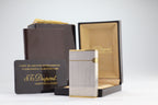 S.T. Dupont Ligne 2 Grand Modele large brushed palladium lighter, reference 16401, new old stock with box, guarantee card and papers