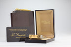 S.T. Dupont Ligne 2 Grand Modele large brushed palladium lighter, reference 16401, new old stock with box, guarantee card and papers