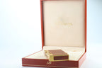 S.T. Dupont Gatsby lighter in marbled red laque de chine with gold plated trim, in its original red box