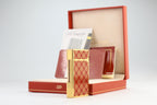S.T. Dupont Ligne 2 large rouge Cloisonne Laque de Chine lighter with box