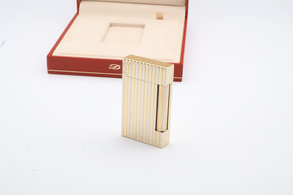 Unique Solid 18k Gold S.T. Dupont Ligne D lighter
