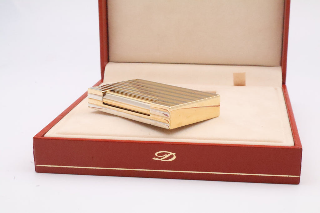 Unique Solid 18k Gold S.T. Dupont Ligne D lighter