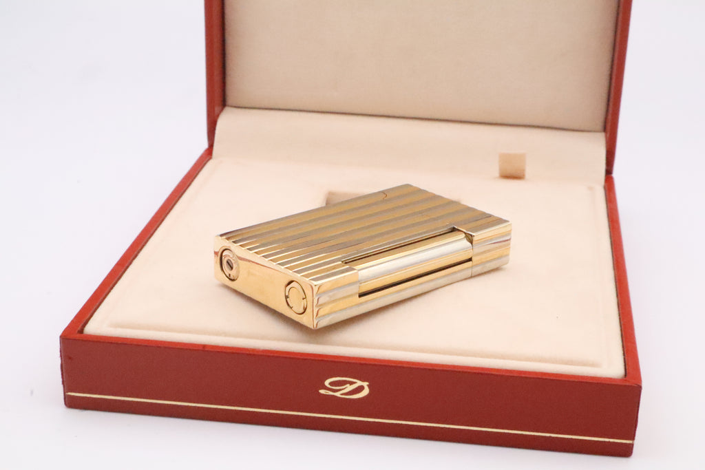 Unique Solid 18k Gold S.T. Dupont Ligne D lighter