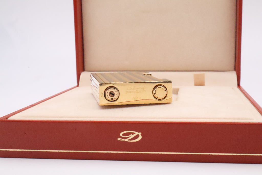 Unique Solid 18k Gold S.T. Dupont Ligne D lighter