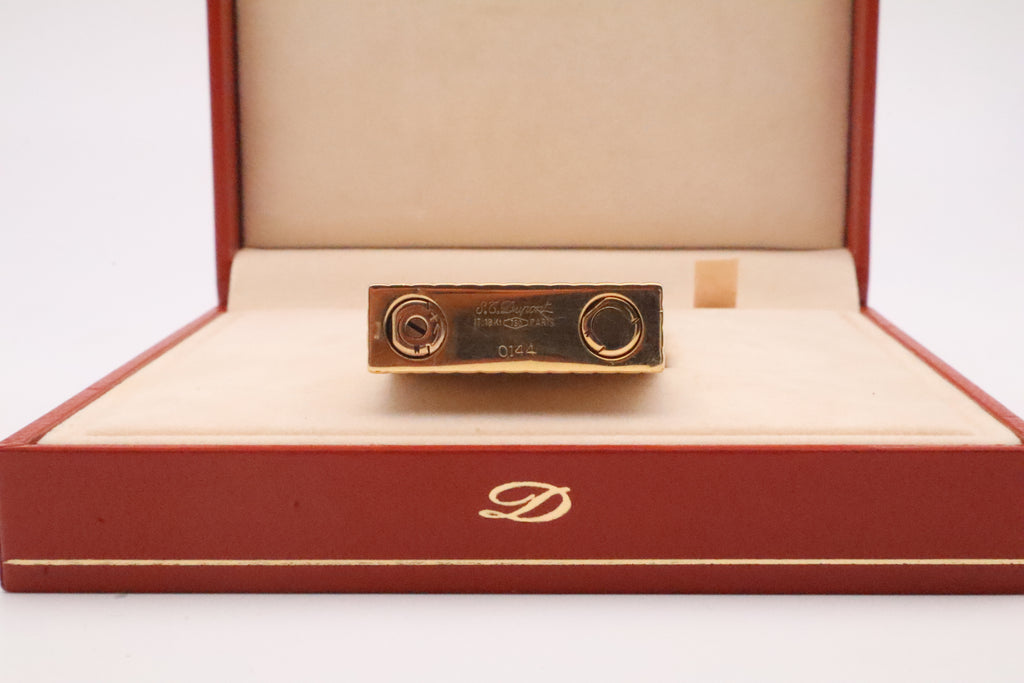 Unique Solid 18k Gold S.T. Dupont Ligne D lighter