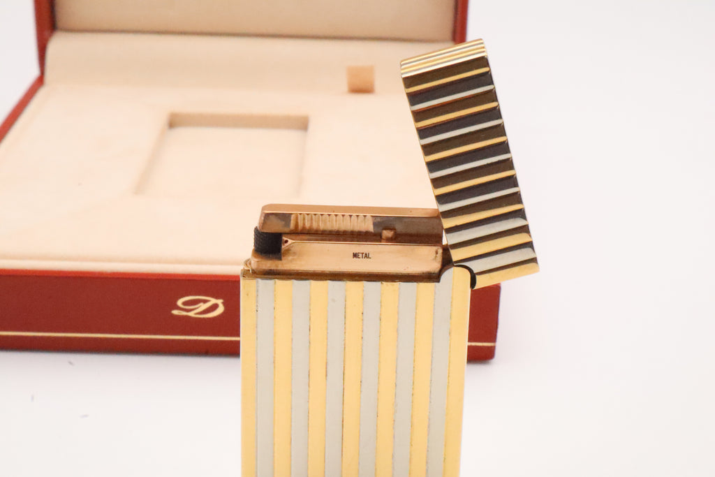Unique Solid 18k Gold S.T. Dupont Ligne D lighter