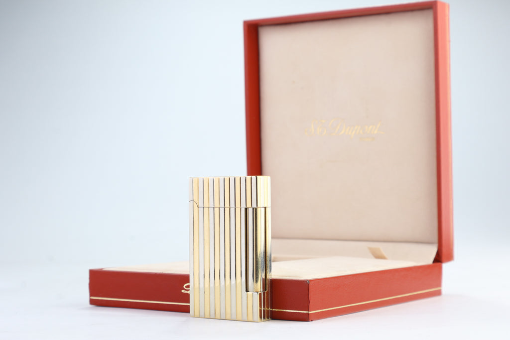 Unique Solid 18k Gold S.T. Dupont Ligne D lighter
