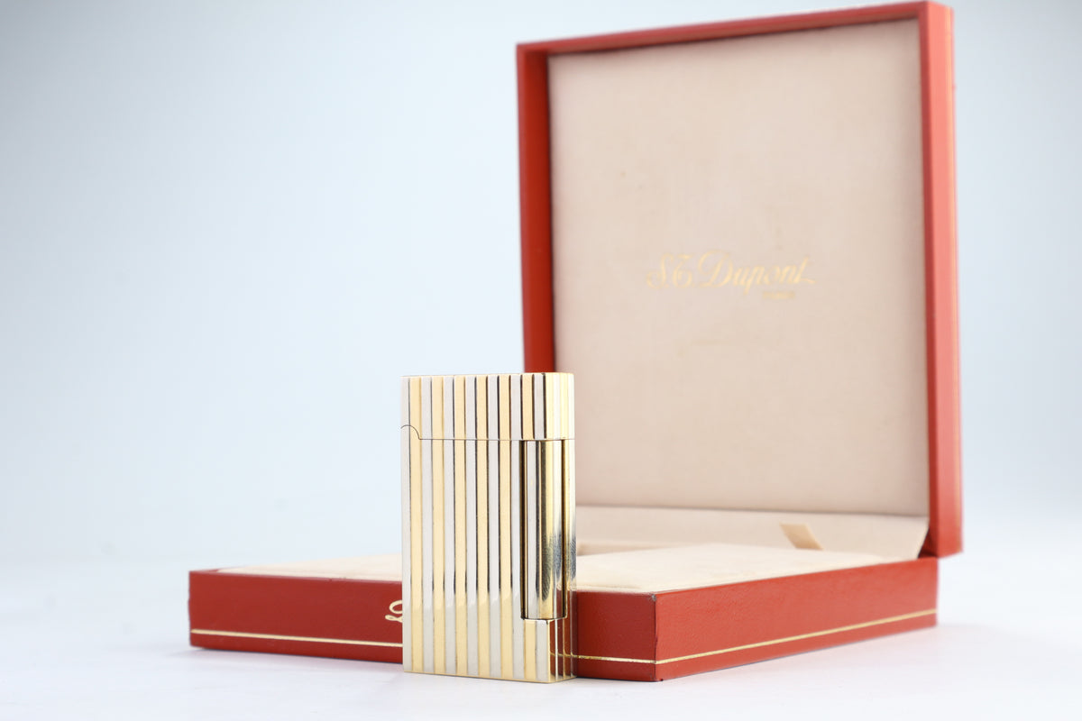 Unique Solid 18k Gold S.T. Dupont Ligne D lighter