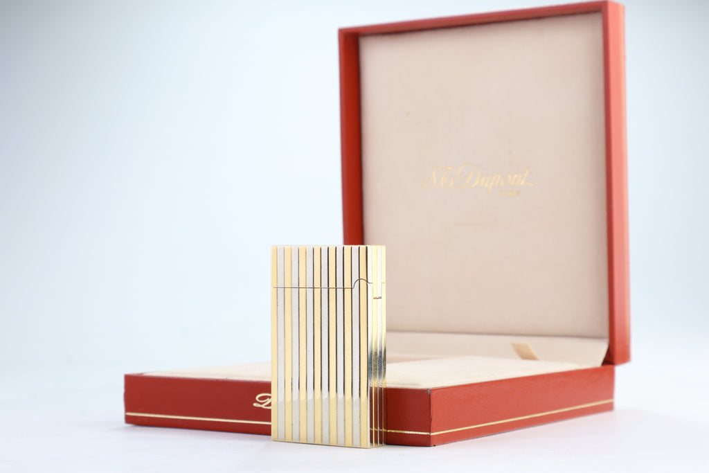 Unique Solid 18k Gold S.T. Dupont Ligne D lighter