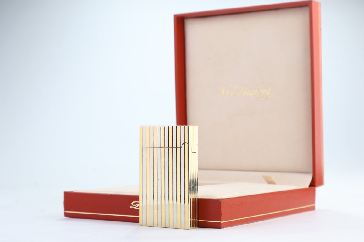 Unique Solid 18k Gold S.T. Dupont Ligne D lighter