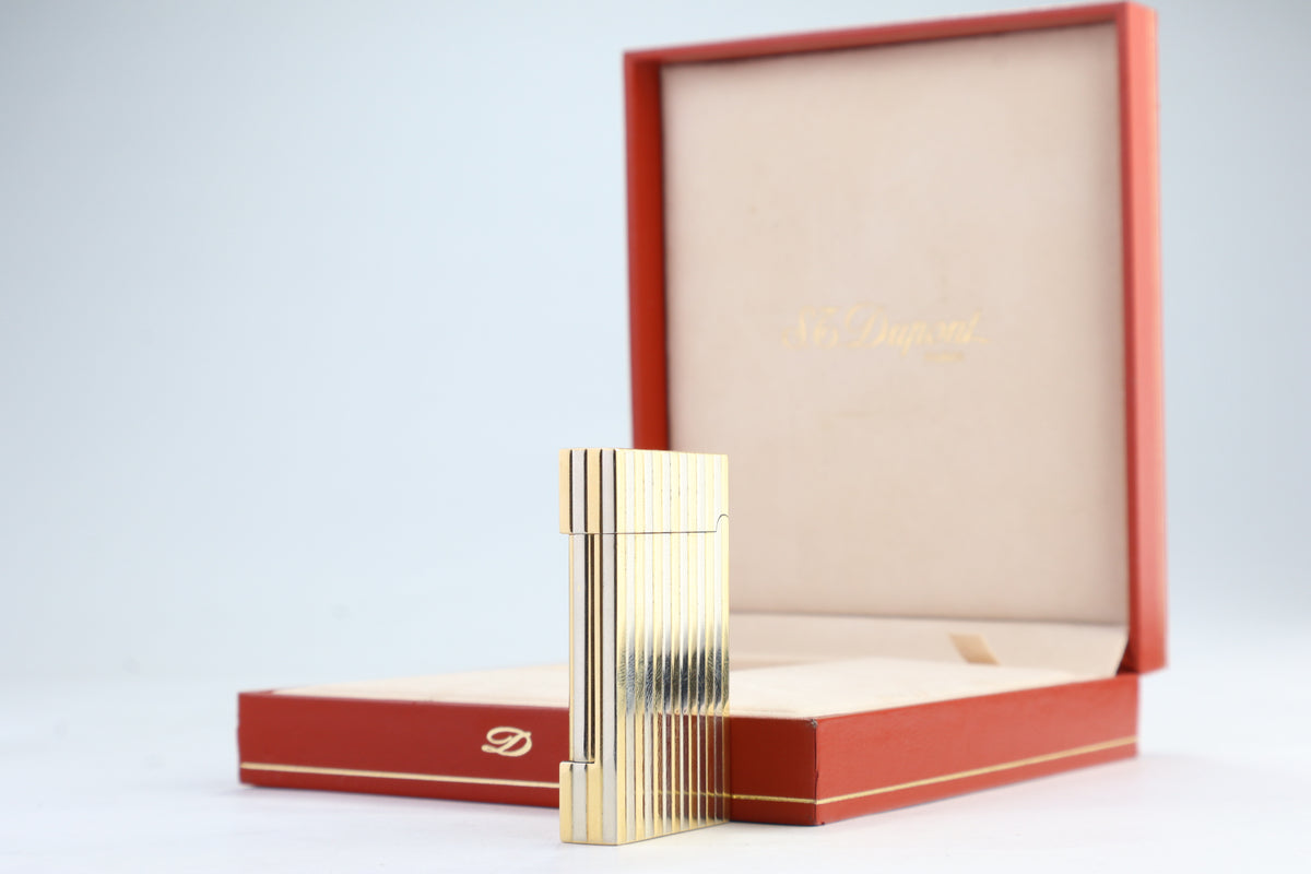 Unique Solid 18k Gold S.T. Dupont Ligne D lighter