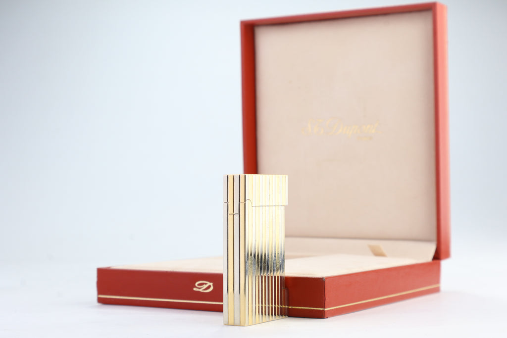 Unique Solid 18k Gold S.T. Dupont Ligne D lighter