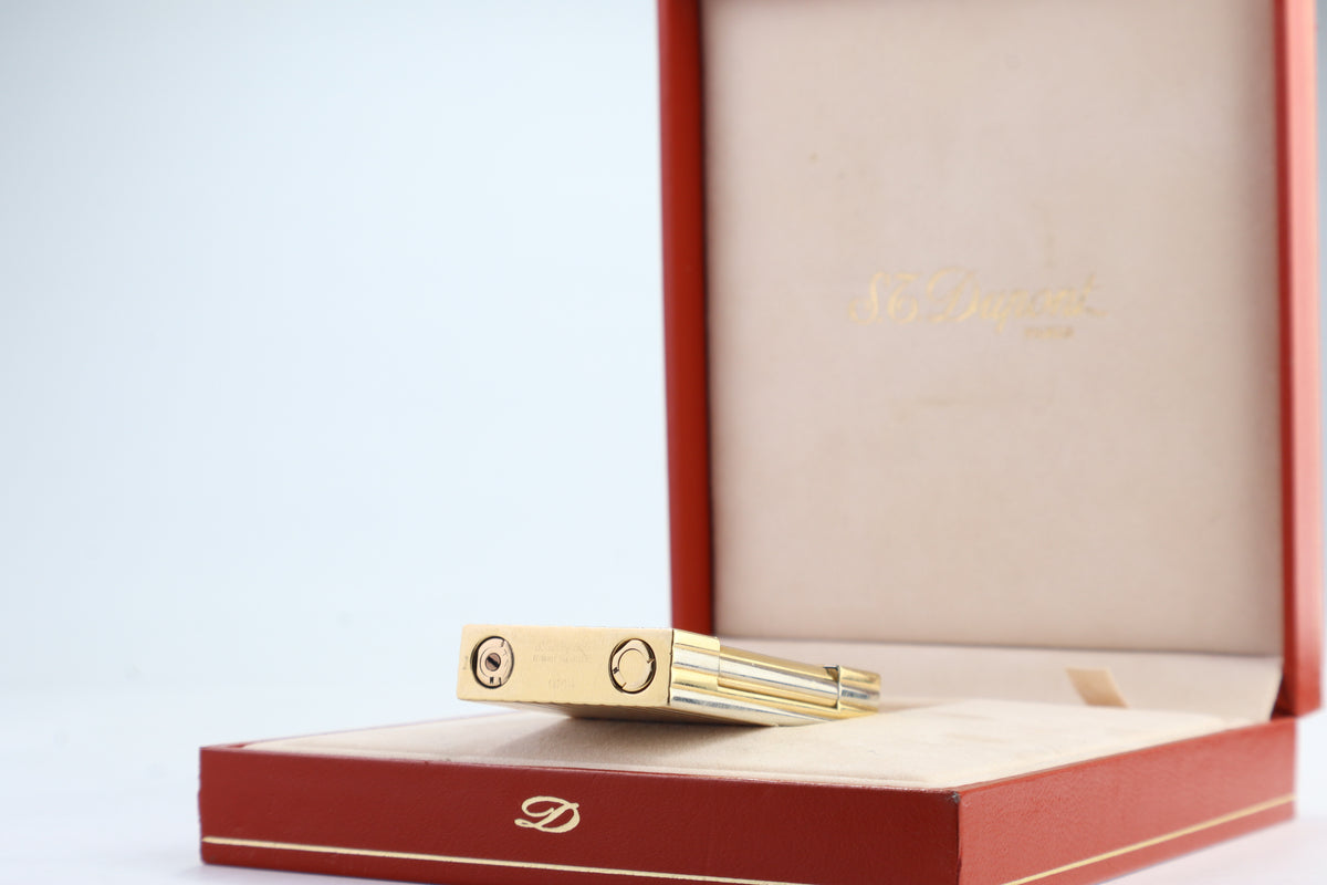 Unique Solid 18k Gold S.T. Dupont Ligne D lighter
