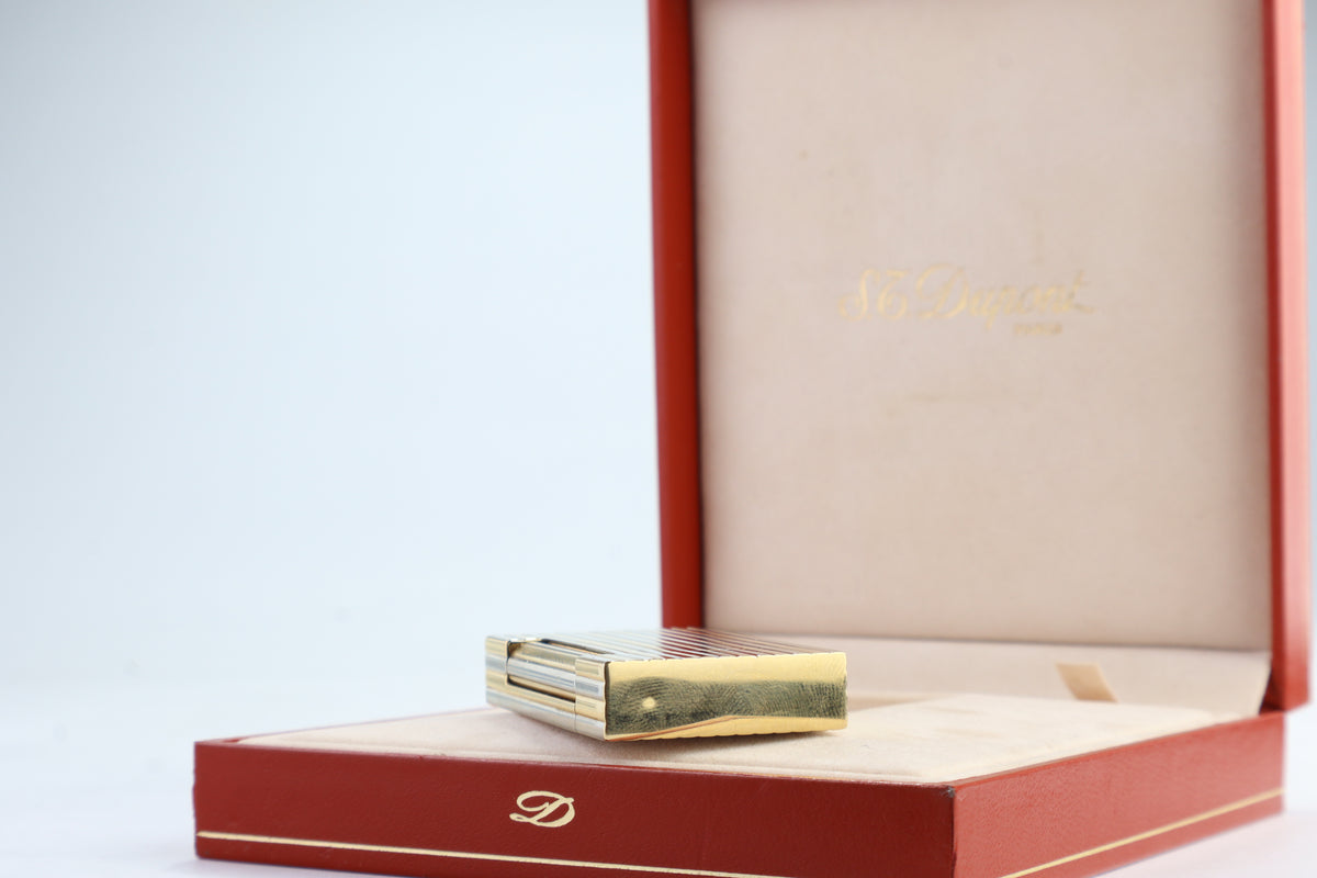 Unique Solid 18k Gold S.T. Dupont Ligne D lighter