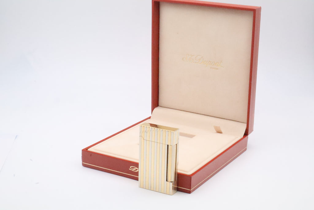 Unique Solid 18k Gold S.T. Dupont Ligne D lighter