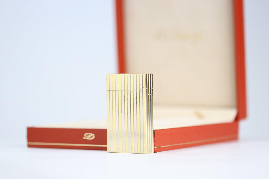 Unique Solid 18k Gold S.T. Dupont Ligne D lighter