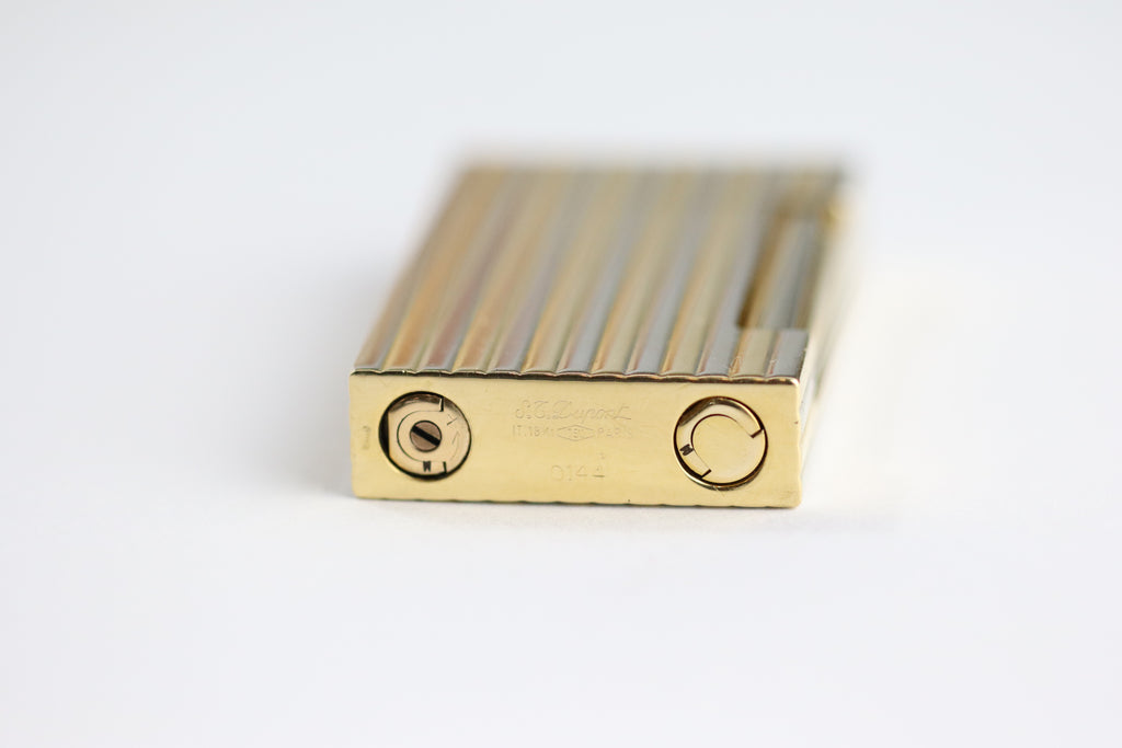 Unique Solid 18k Gold S.T. Dupont Ligne D lighter