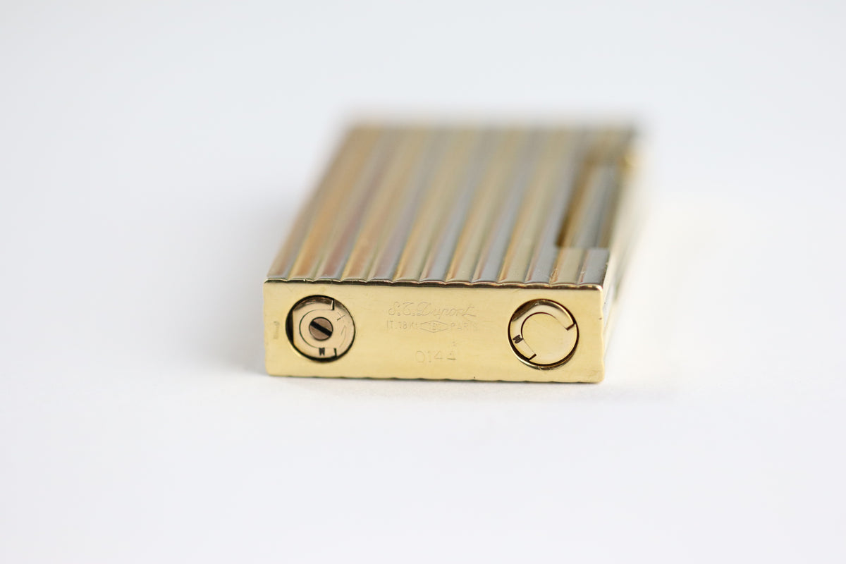 Unique Solid 18k Gold S.T. Dupont Ligne D lighter