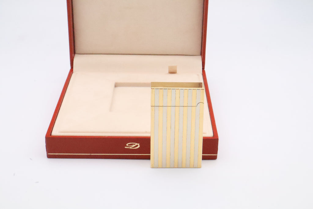 Unique Solid 18k Gold S.T. Dupont Ligne D lighter