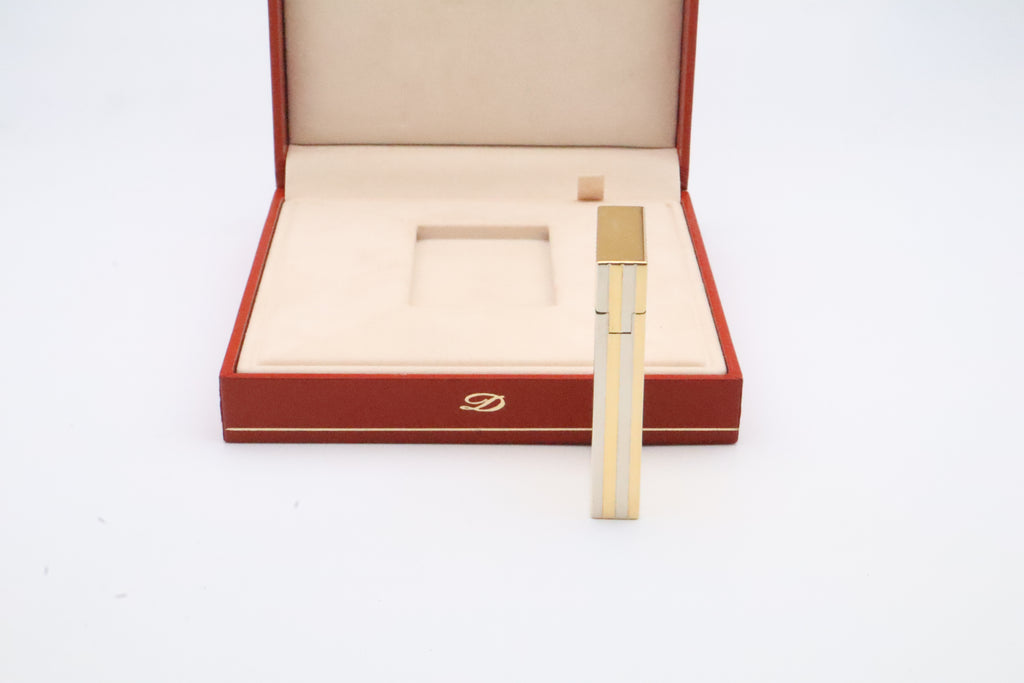 Unique Solid 18k Gold S.T. Dupont Ligne D lighter