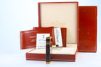 S.T. Dupont Ligne D lighter in marbled Normandie laque de chine with gold trim, with its red box, papers and numbered lacquer certificate